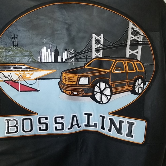 EUC Bossalini Worldwide Leather Jacket - Picture 6 of 15